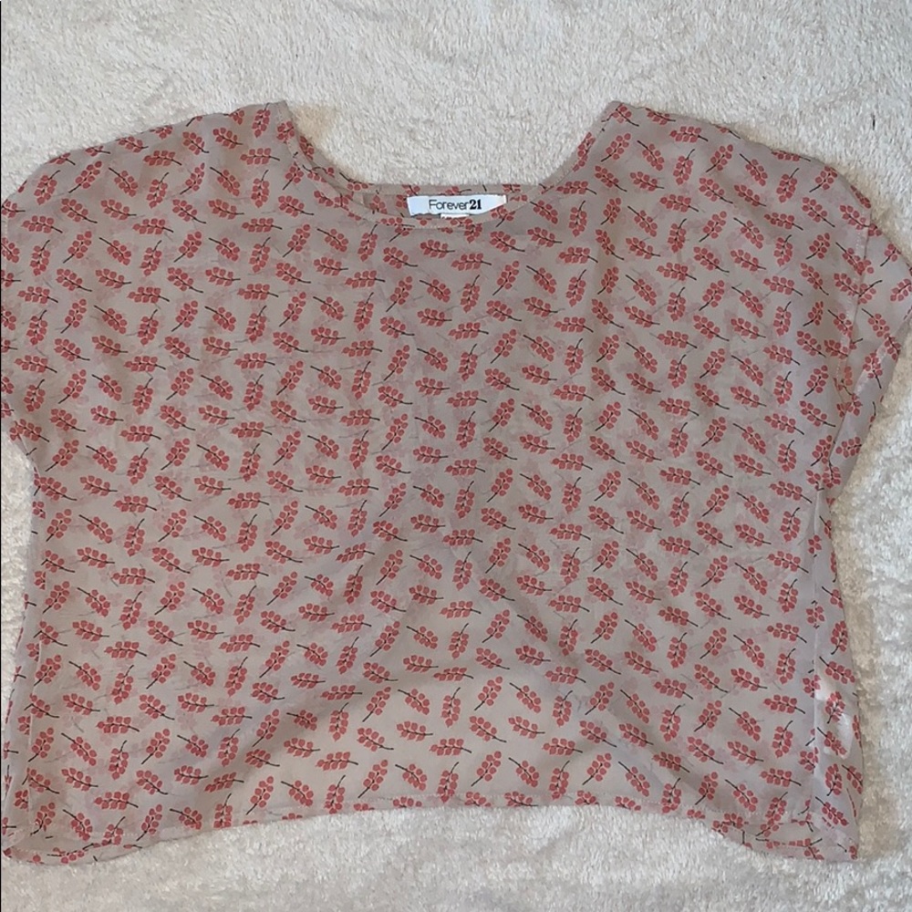 Forever 21 Sheer Crop Top